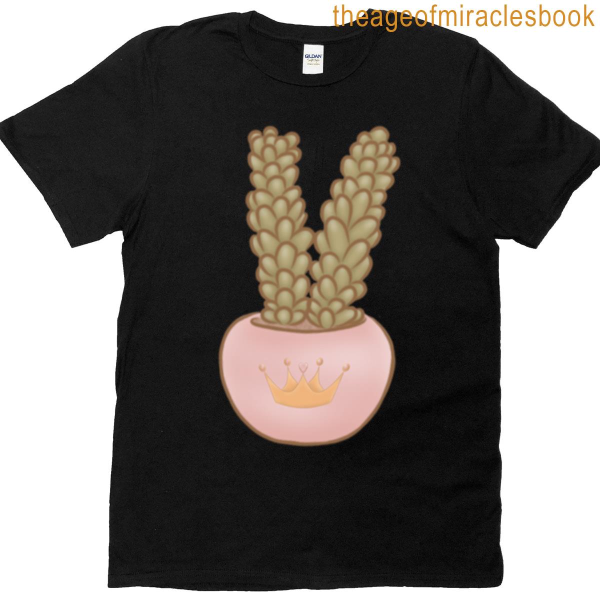 Cute Succulent With Crown T-shirt