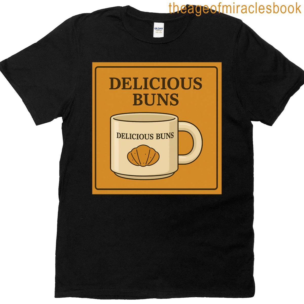 Delicious Buns Retro Mug Design T-shirt