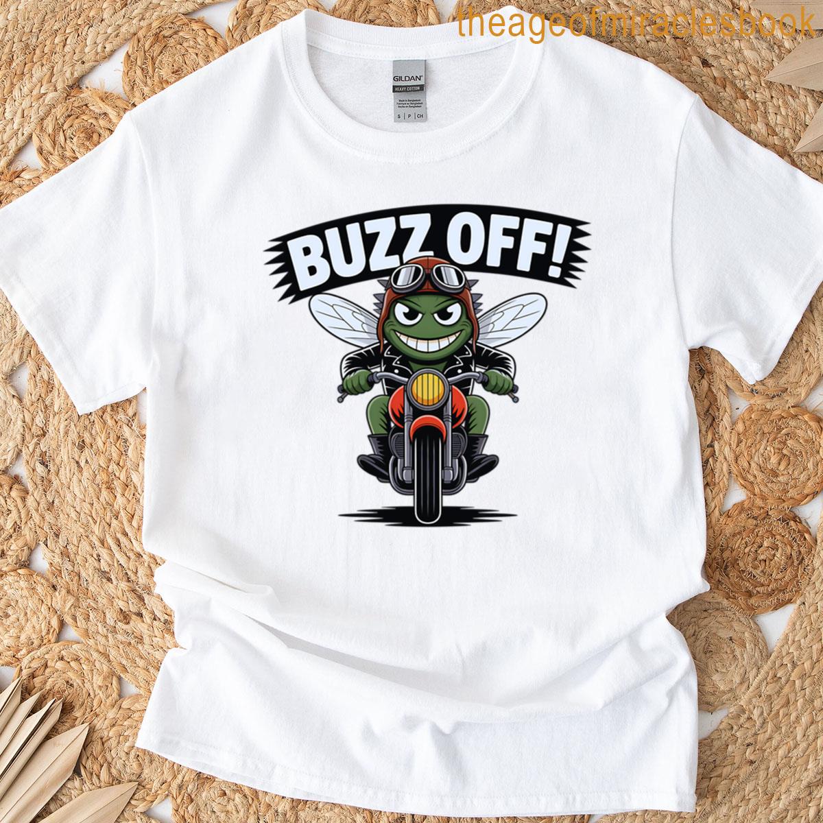 Funny Chopper Fly Goggles Insect On Motorcycle T-shirt