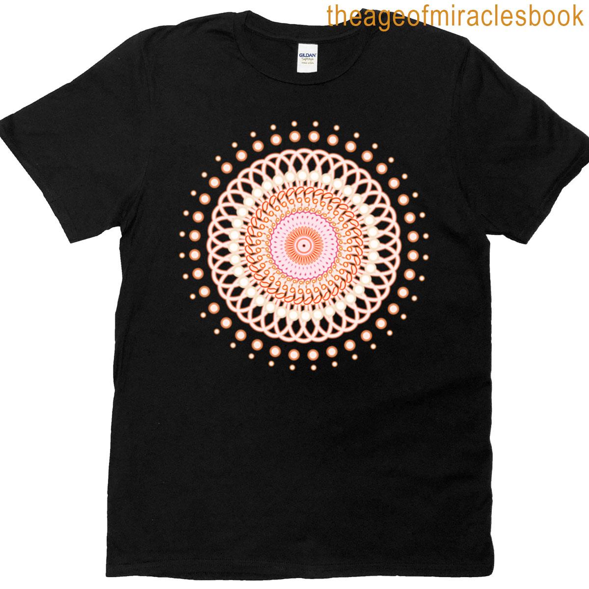 Peachy Sunrise- Flower Pattern Oversized T-shirt