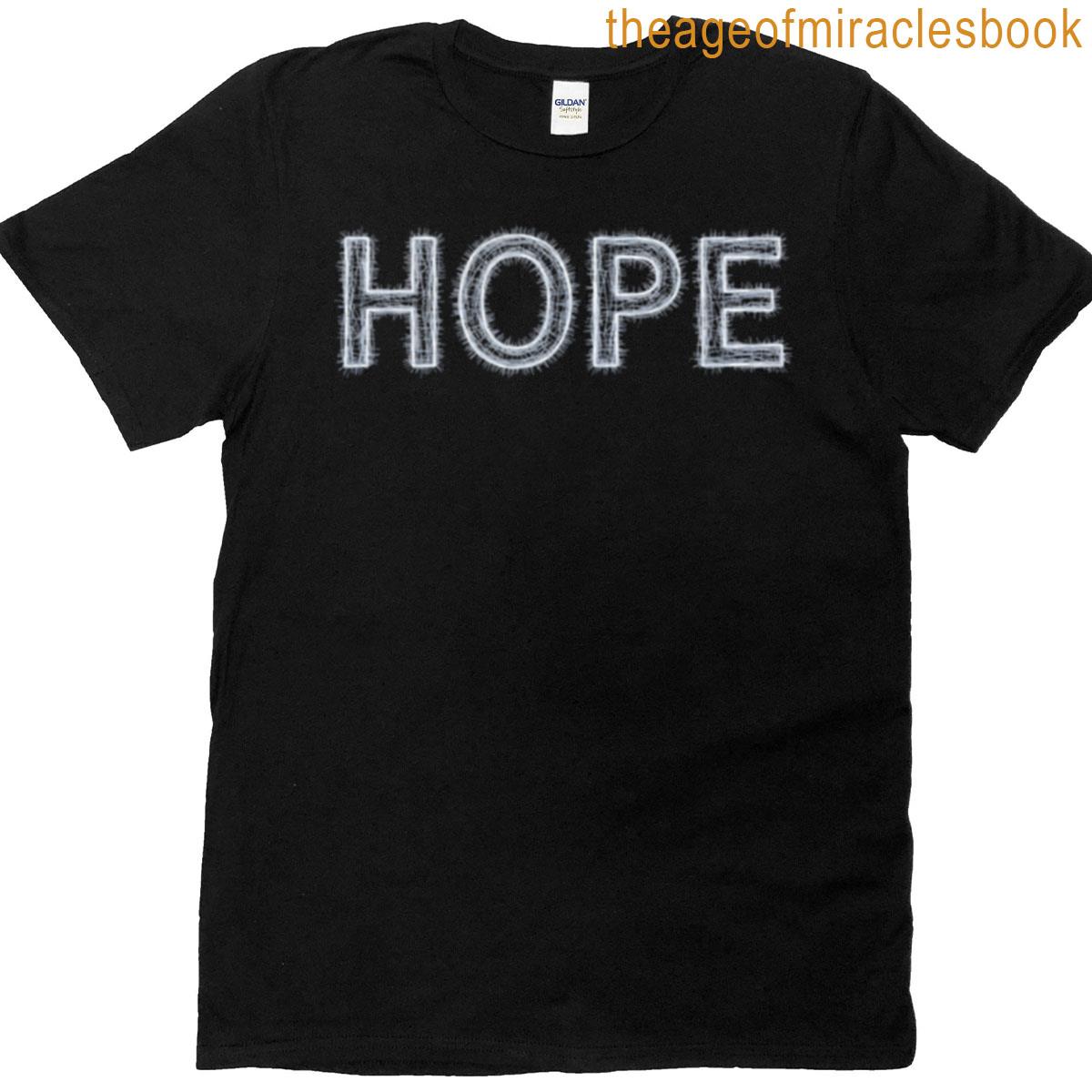 Hope – Textured Lines Typography T-shirt