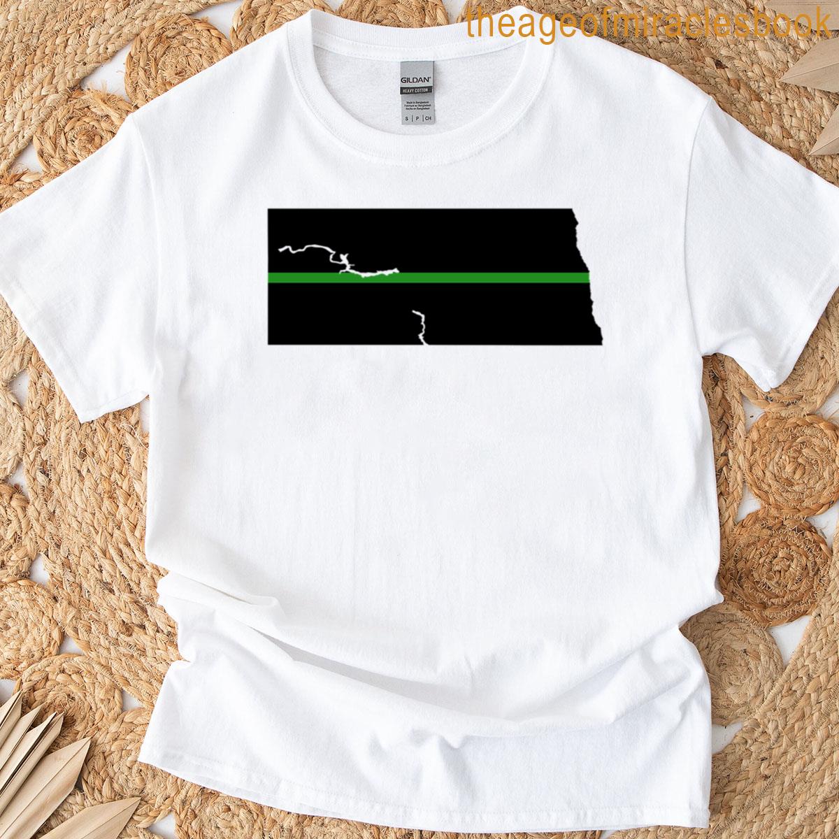 North Dakota Thin Green Line T-shirt