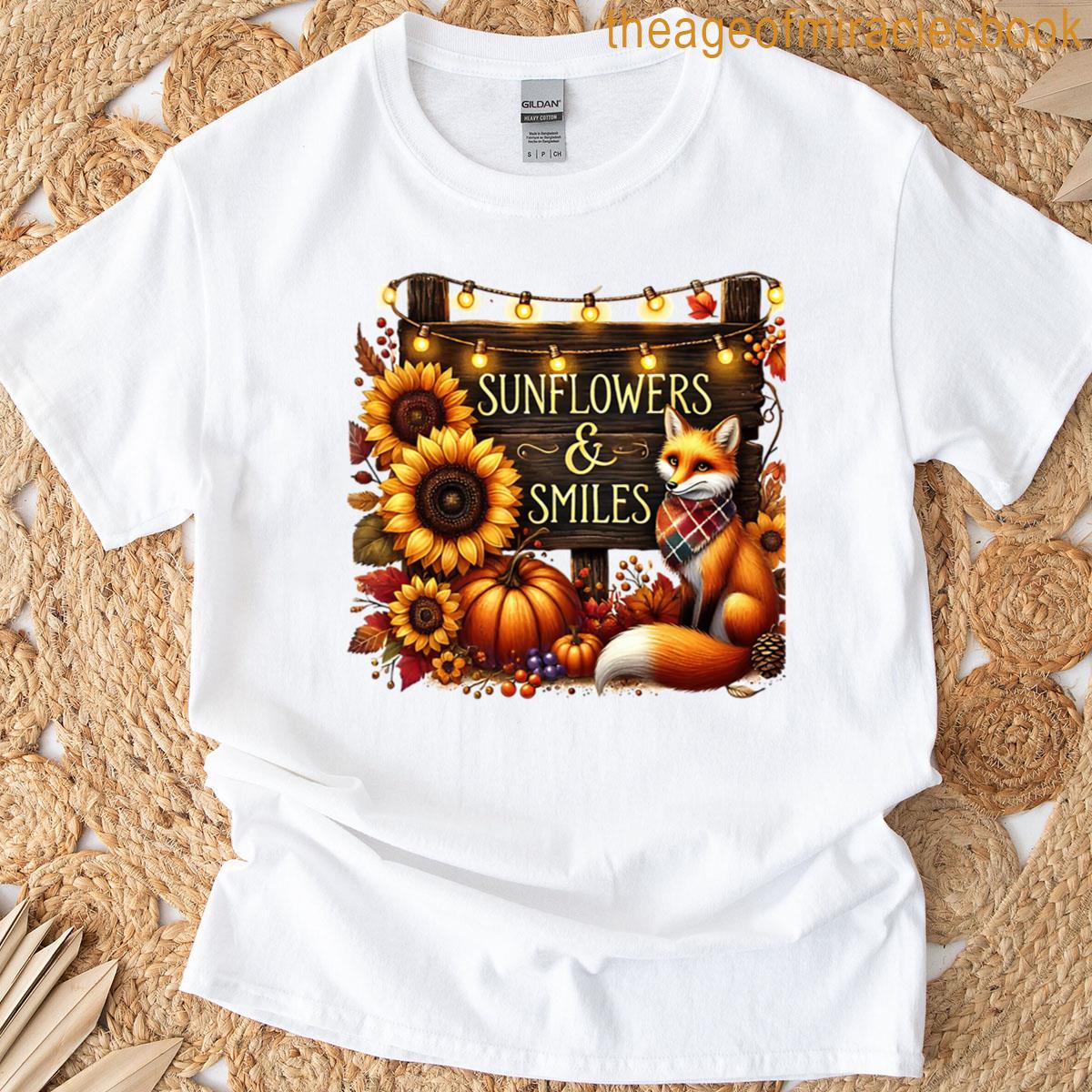 Sunflowers And Smile Oversized T-shirt