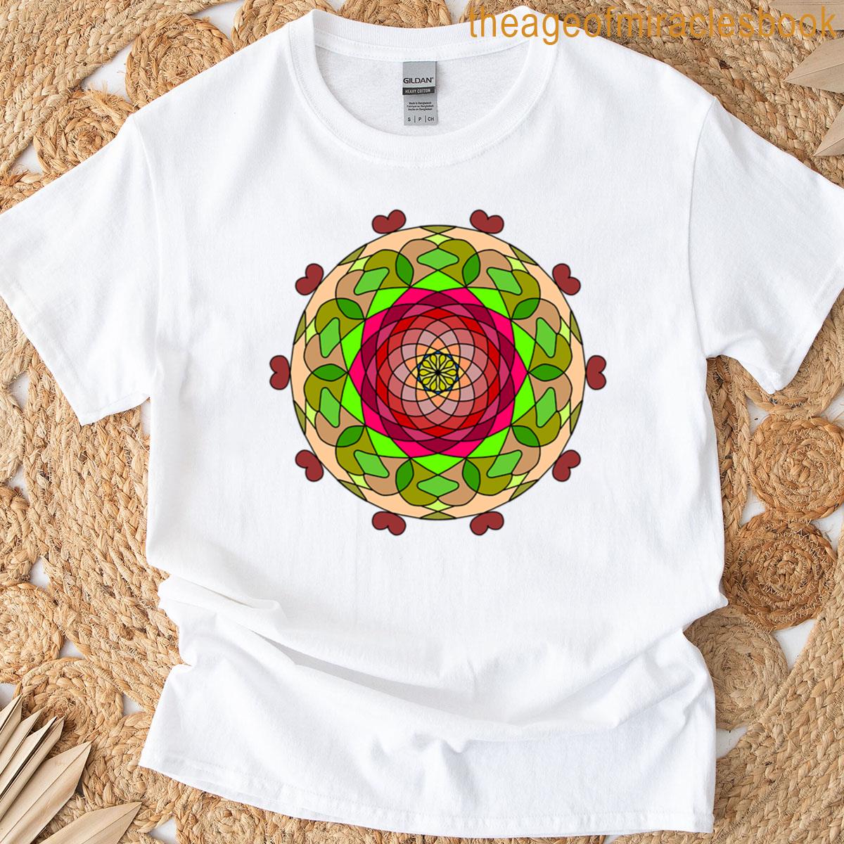Vivid Petal Mosaic T-shirt