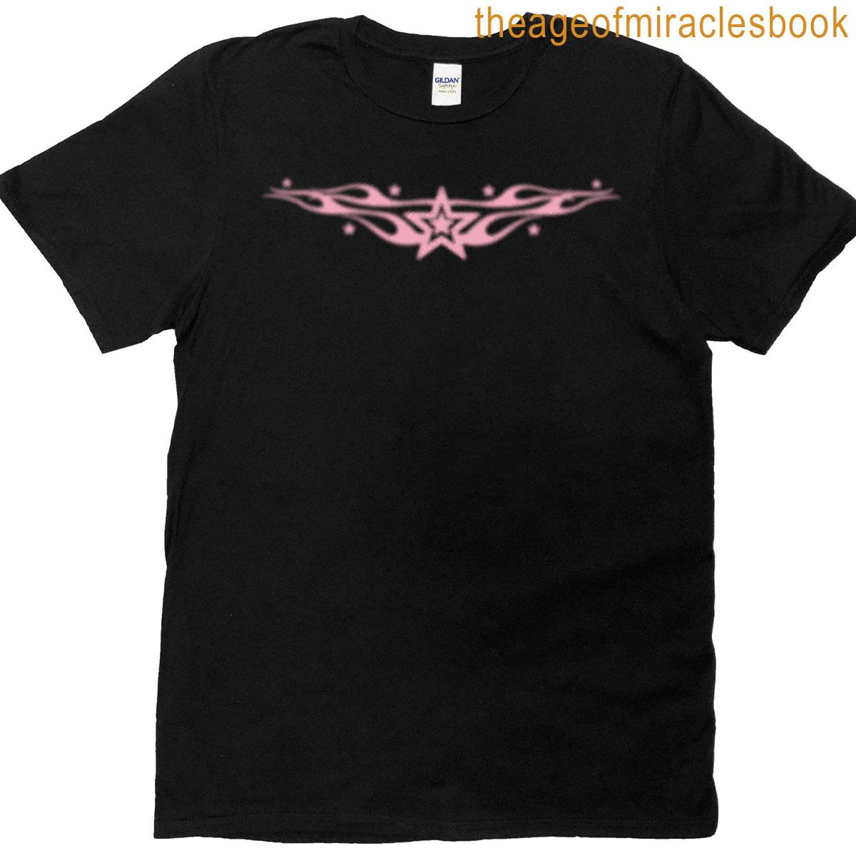 Y2k Star Design Oversized T-shirt