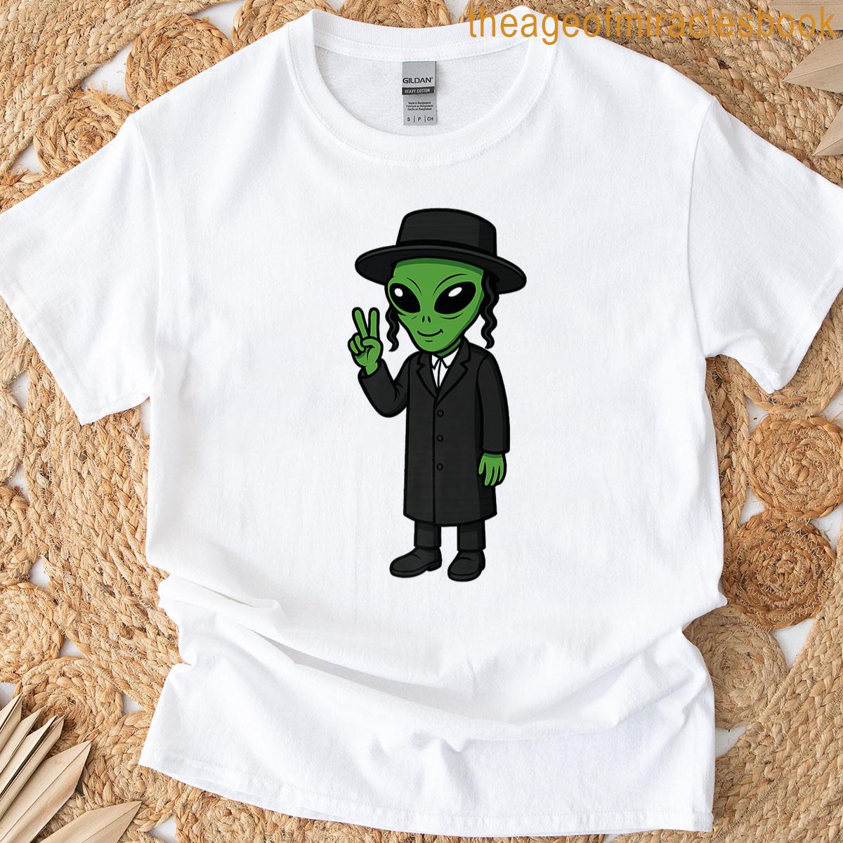 Cartoon Alien Hassid Premium T-shirt