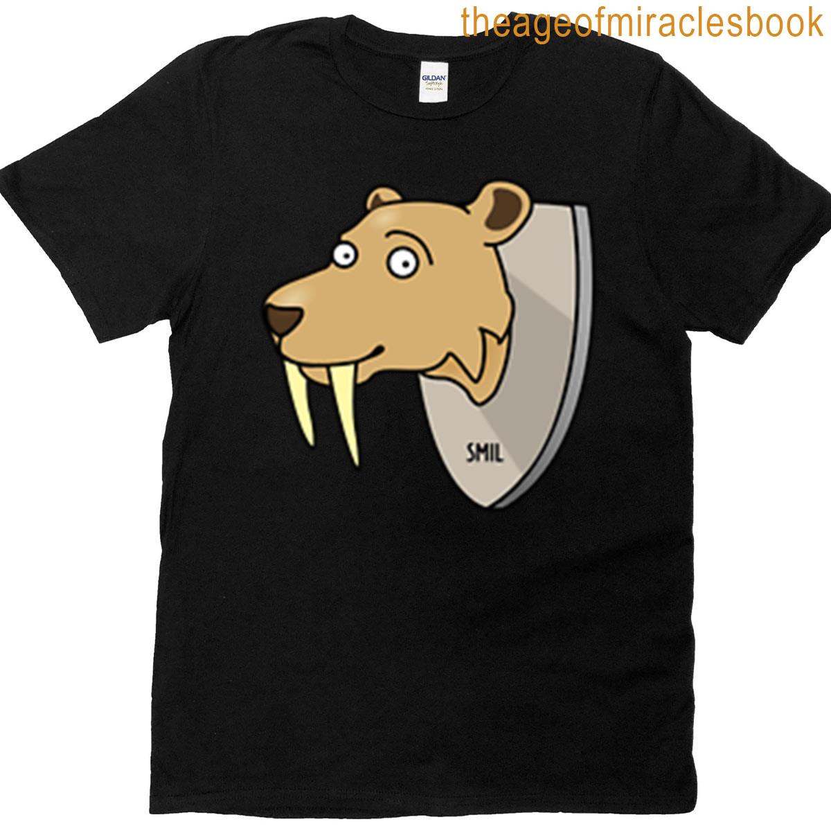 Dino Mounted Wall Art – Smilodon T-shirt