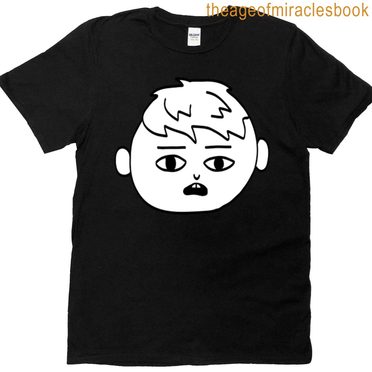 Head Character Boy Funny Cute Surprised T-shirt