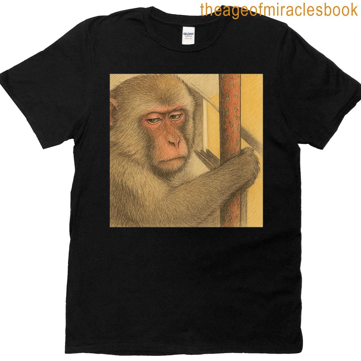 Monkey Drawing Funny T-shirt