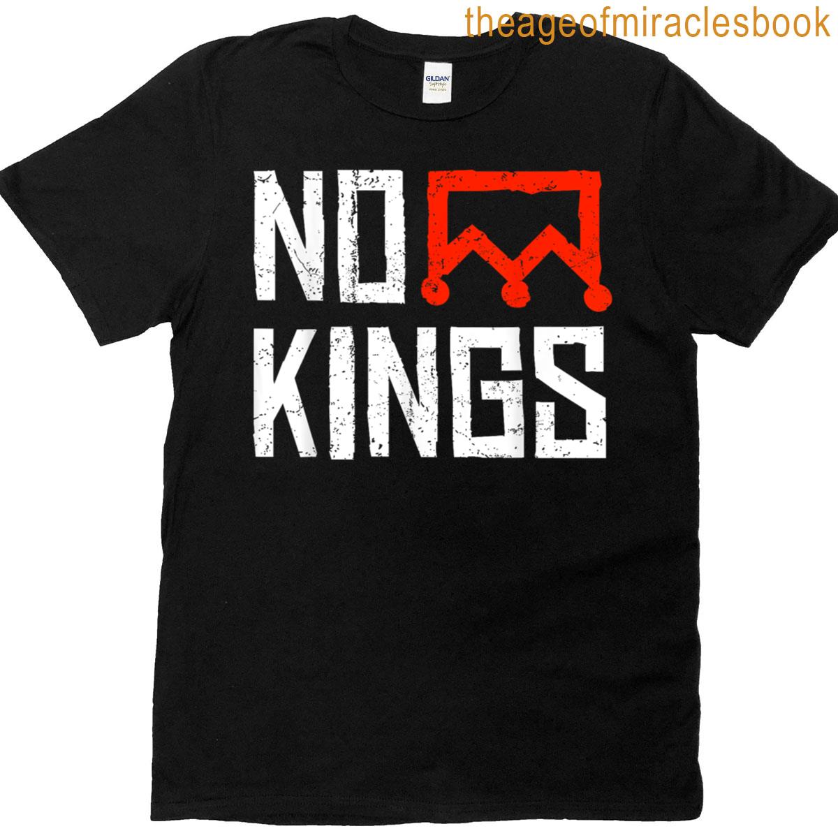No Kings Protest Sign T-shirt