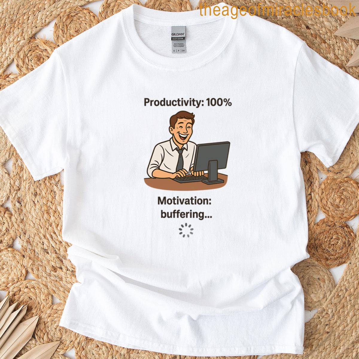 Productivity 100 Funny Office Guy T-shirt