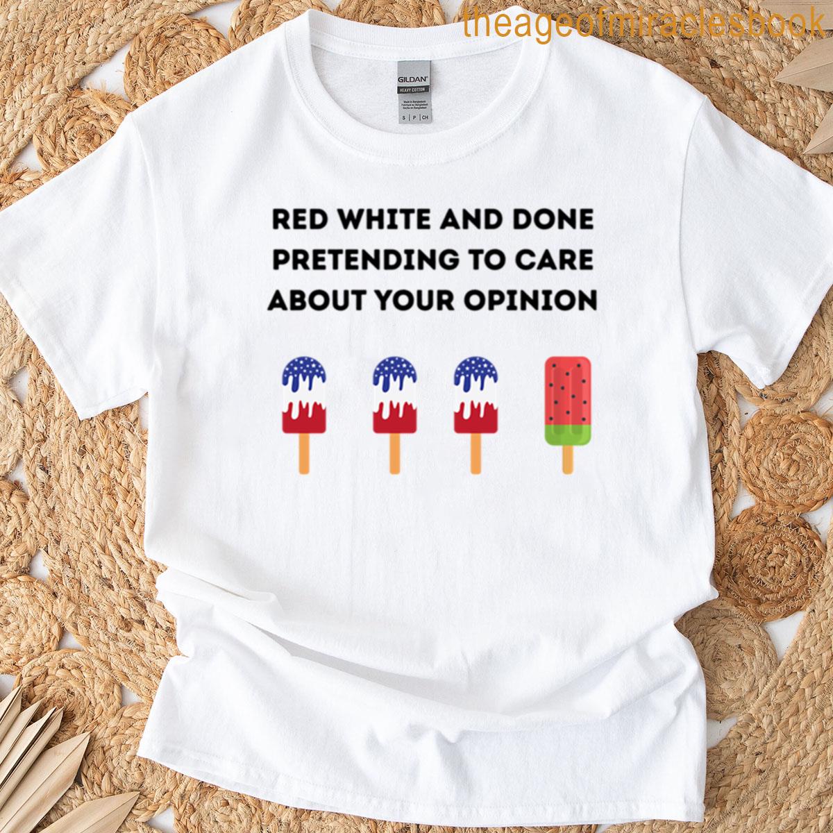 Red White And Over It Oversized T-shirt