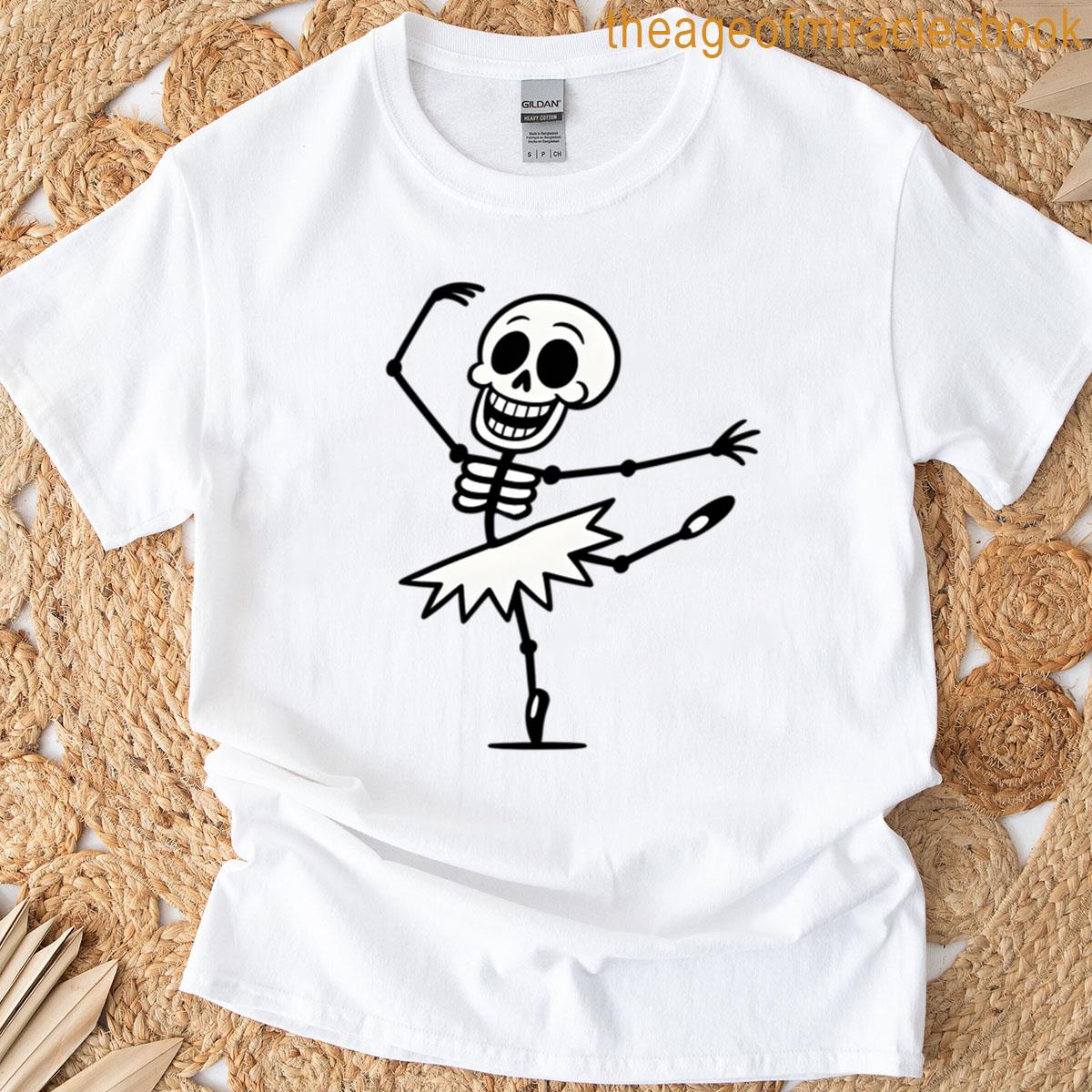 Skeleton Ballerina On A Tippy Toe Oversized T-shirt