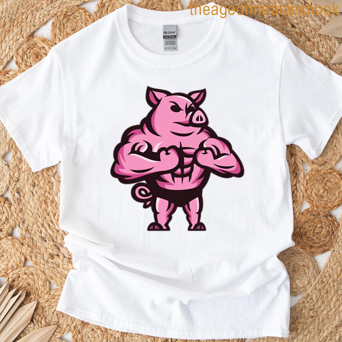 Strong Bodybuilder Pig T-shirt