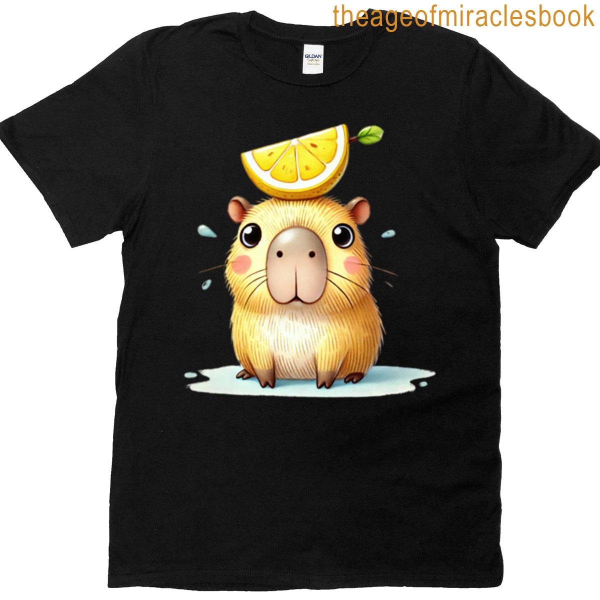 Capybara With Lemon Slice T-shirt