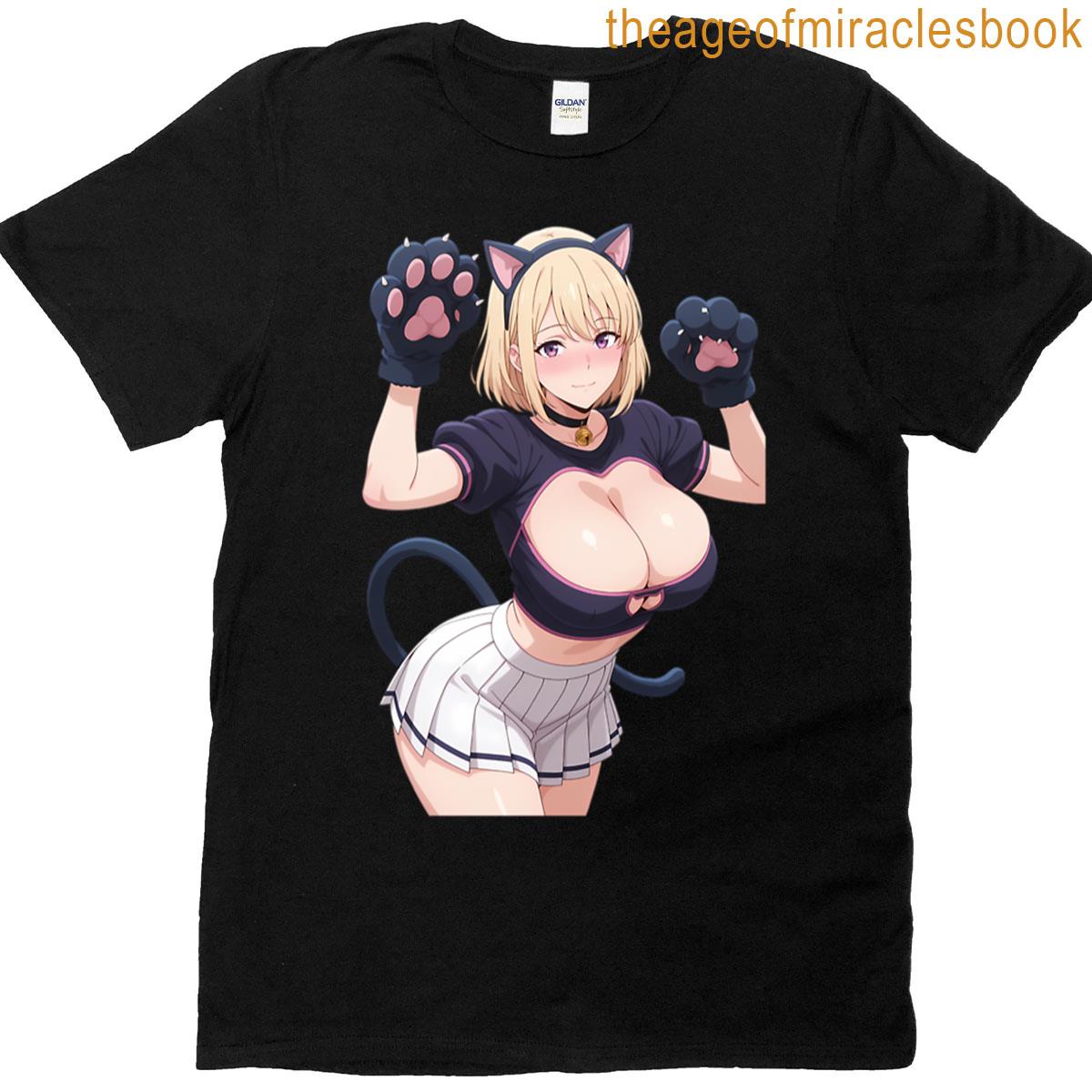 Cat Cha Anime Waifu T-shirt