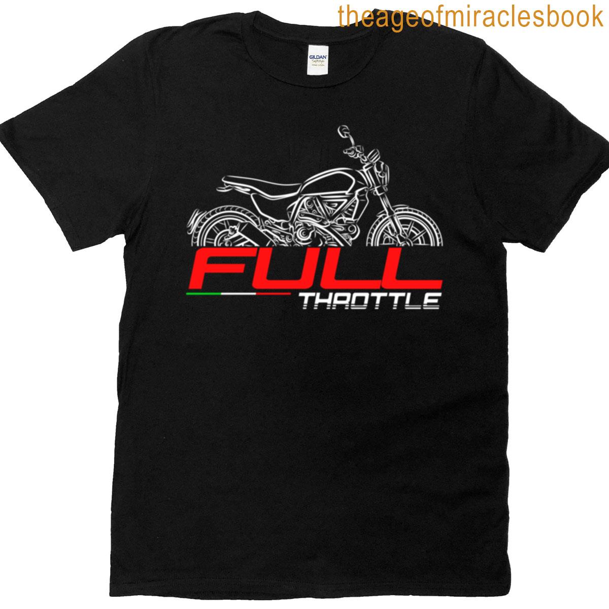 Ducati Full Throttle For Bikers Motorcycle T-shirt
