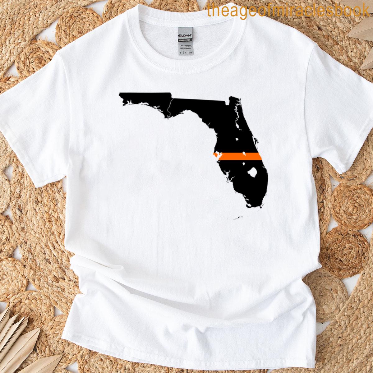 Florida Thin Orange Line T-shirt