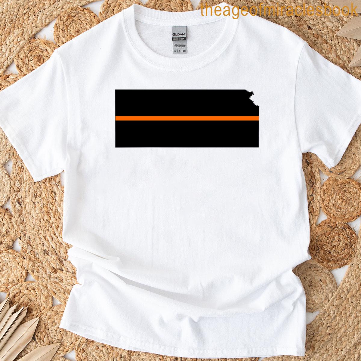 Kansas Thin Orange Line T-shirt
