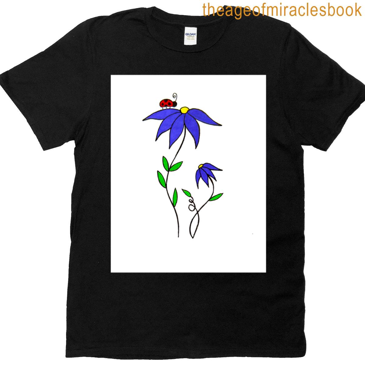 Ladybug Flowers Premium T-shirt