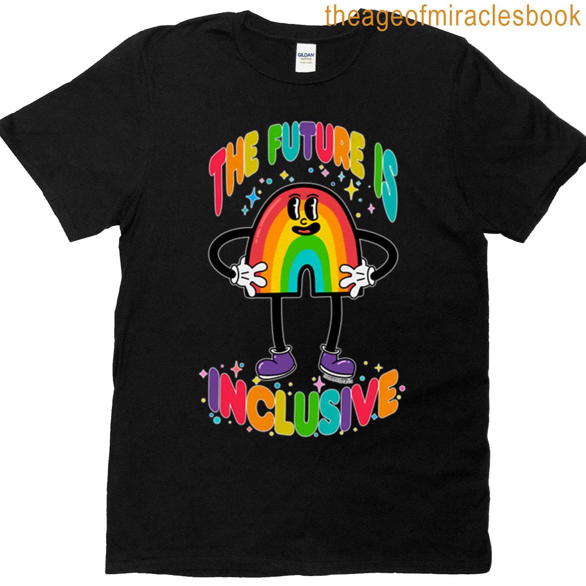 The Future Is Inclusive Retro Rainbow T-shirt