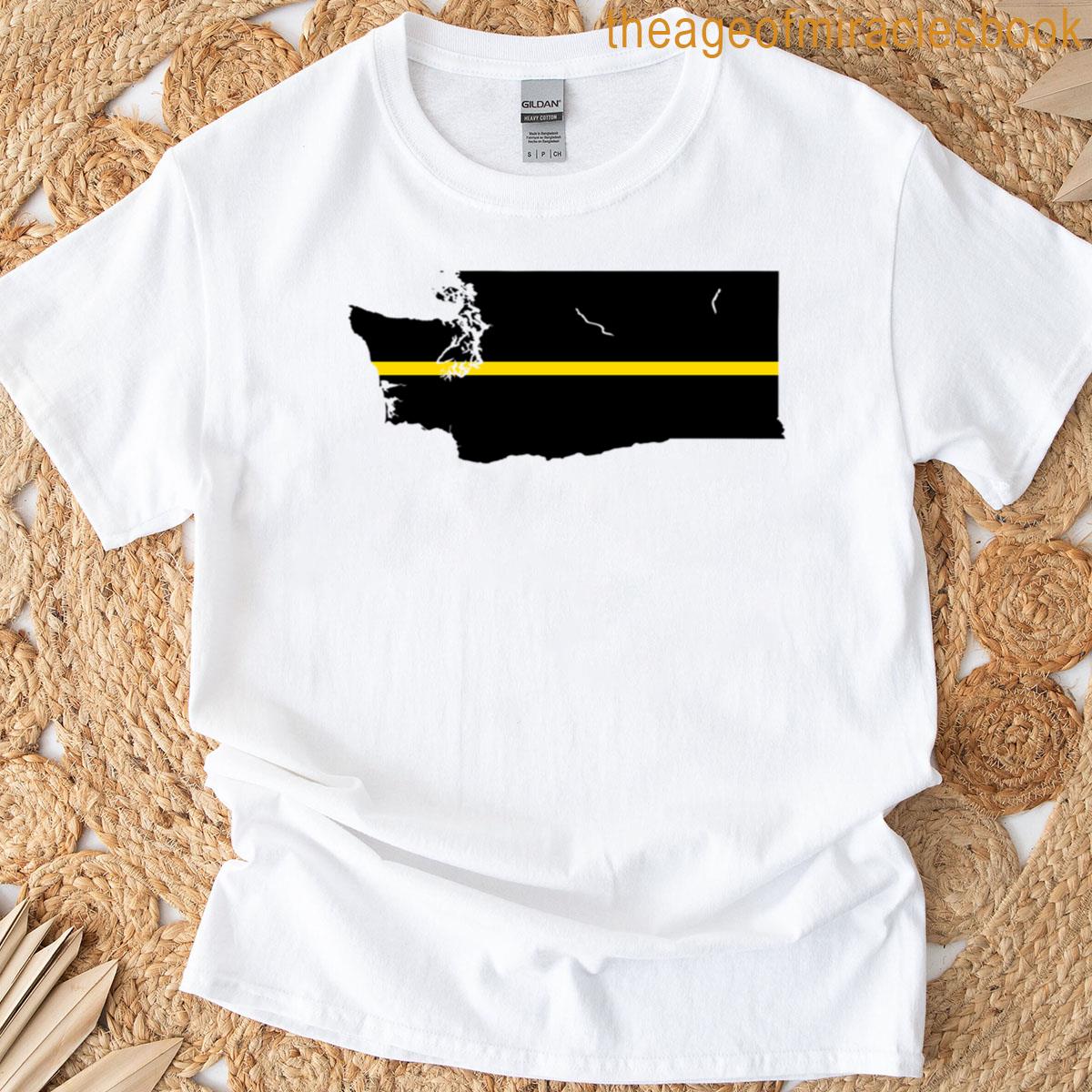Washington State Thin Gold Line T-shirt