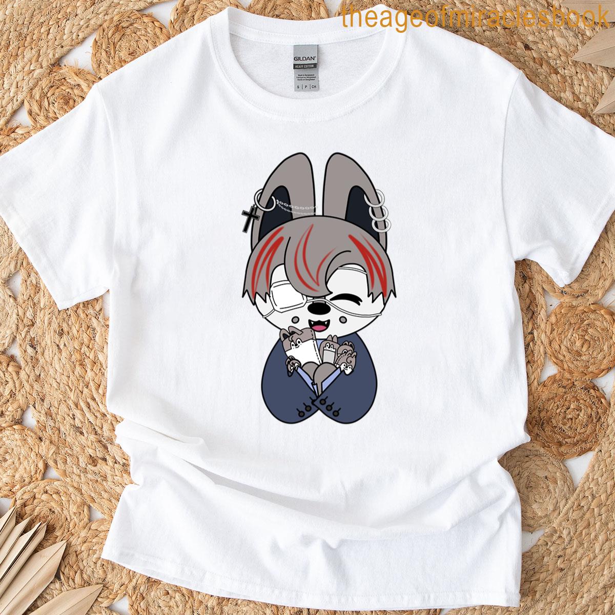 Red Hair Wolf Chan T-shirt