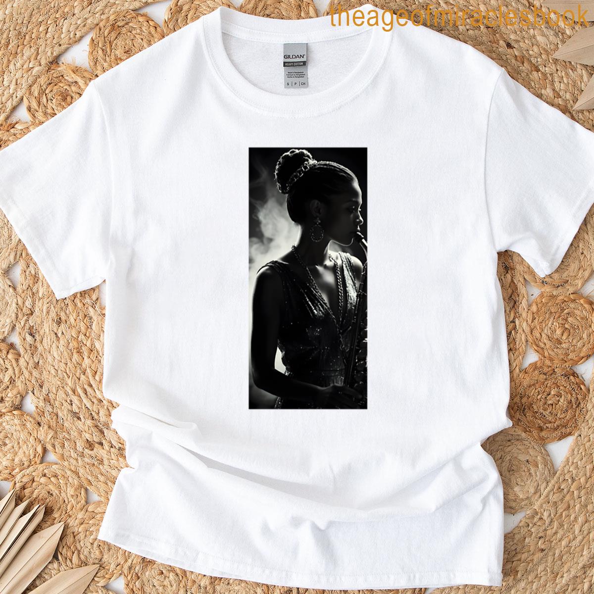 Silhouette Saxophone Serenade T-shirt