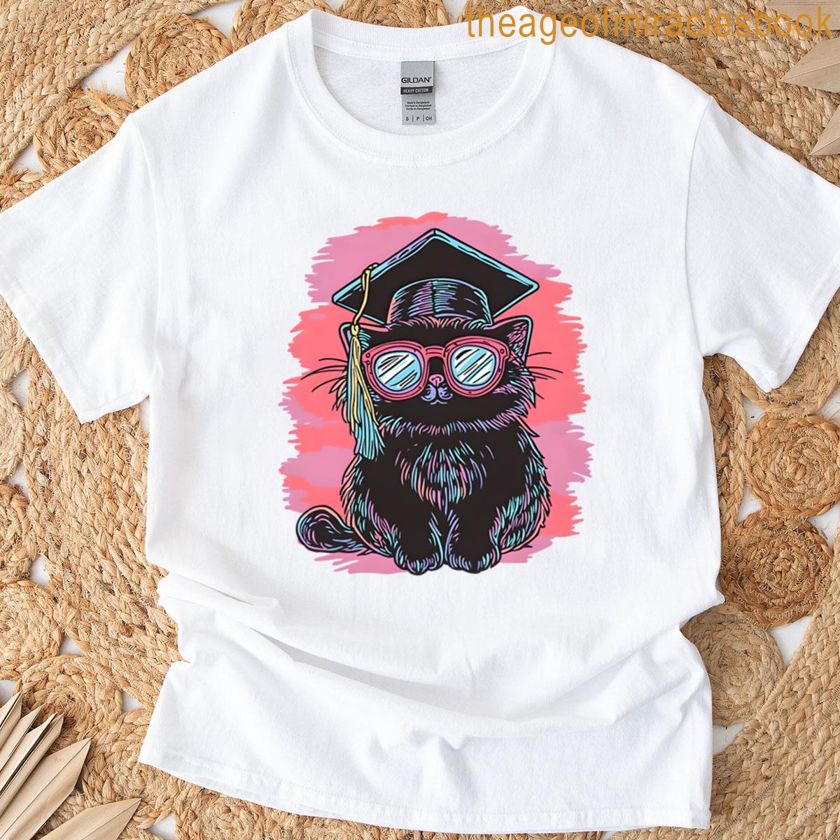 Smart Graduate Cat T-shirt