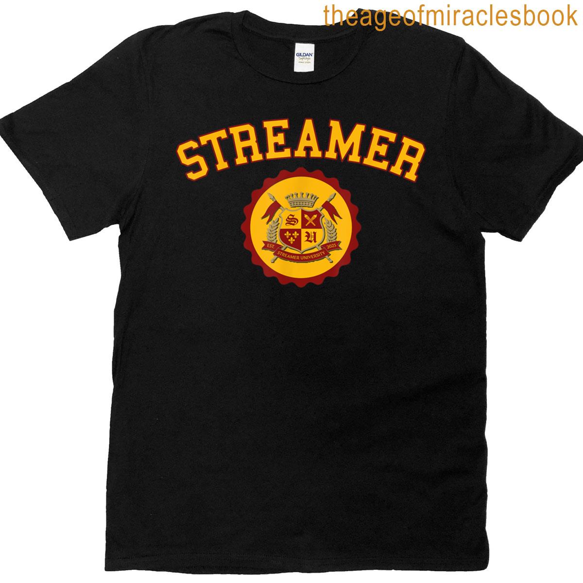 Streamer University Vlogging Streaming Content Creator T-shirt