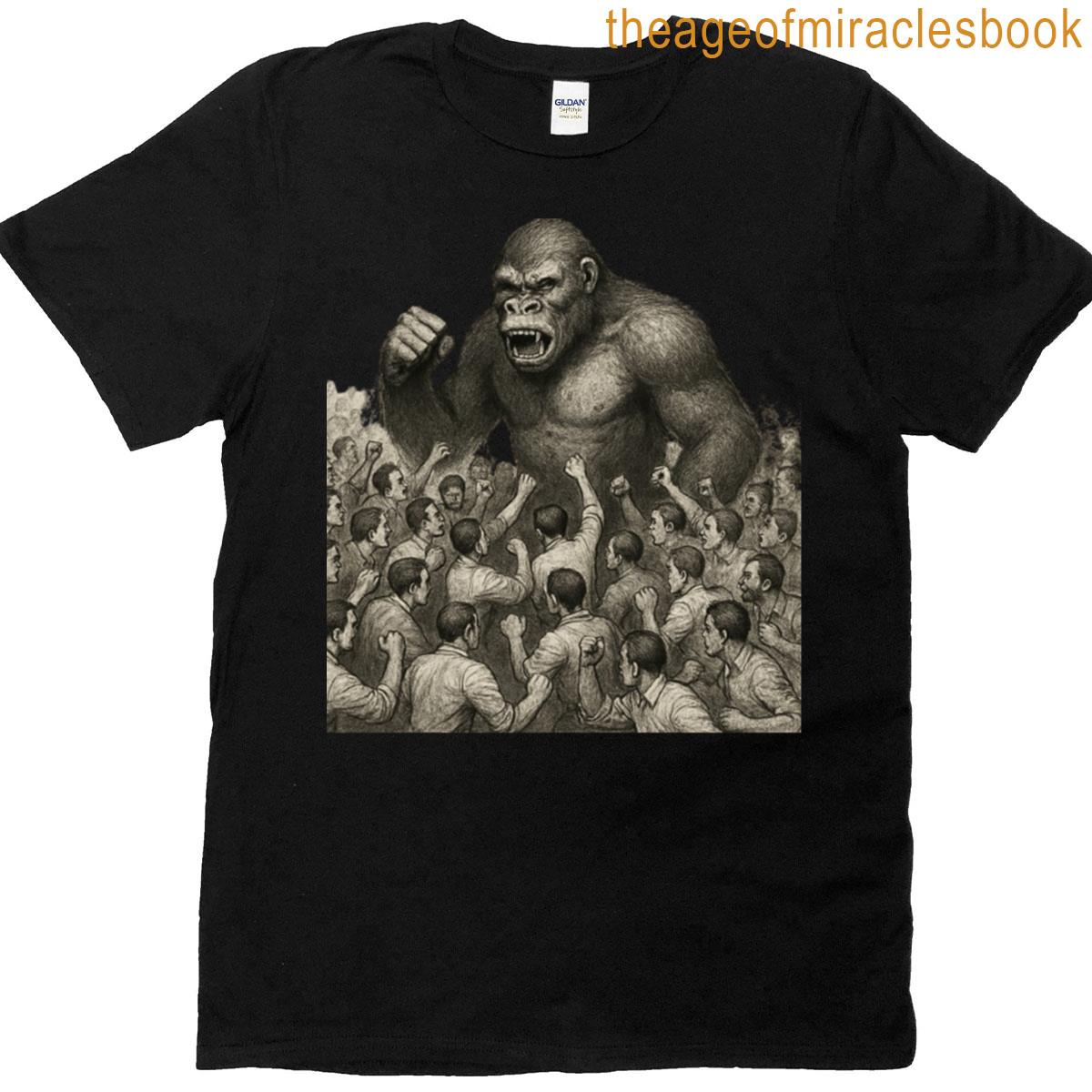 Dimensional Rift Gorilla Vs Humanity Oversized T-shirt