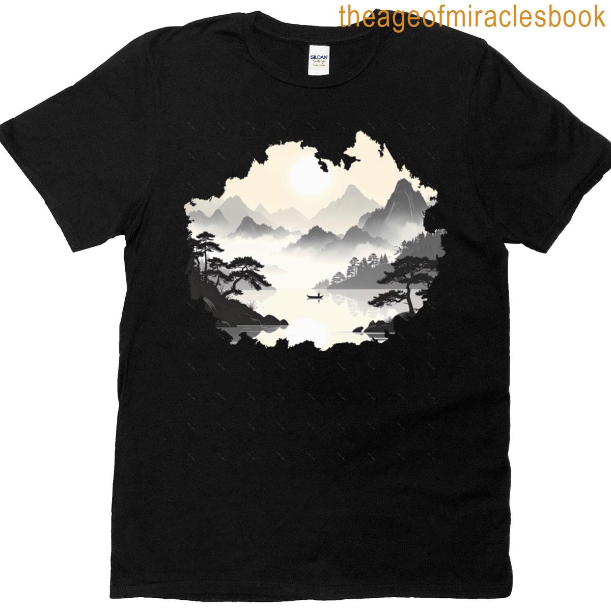 Moon Reflection On Lake Oversized T-shirt