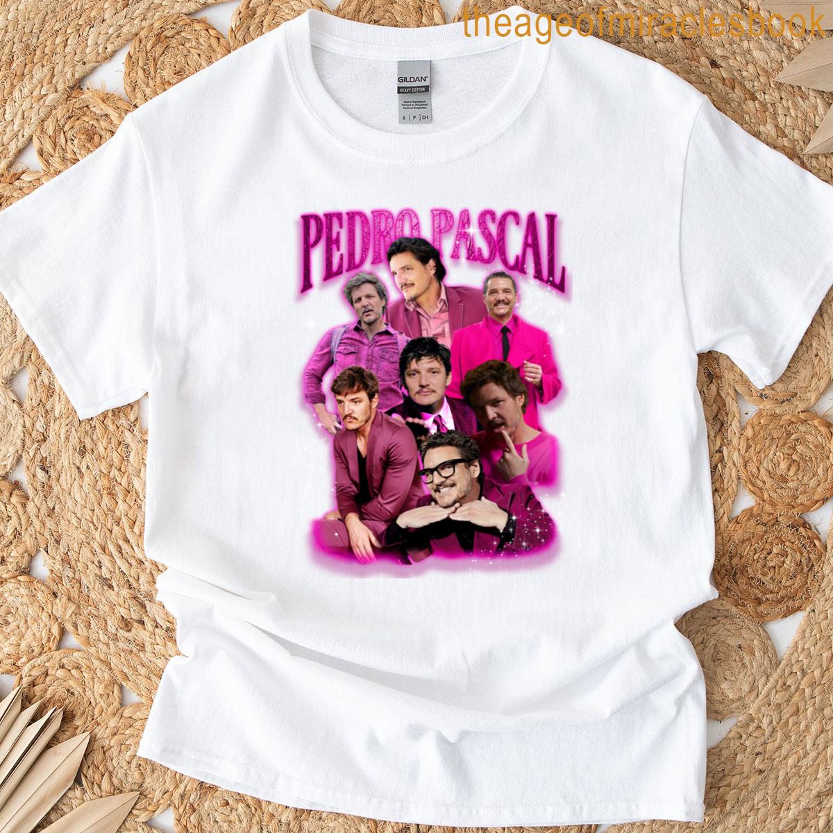 Pedro Pascal In Pink T-shirt