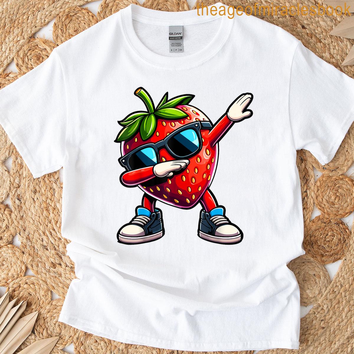 Strawberry Dabbing Summer Fruit Lover T-shirt