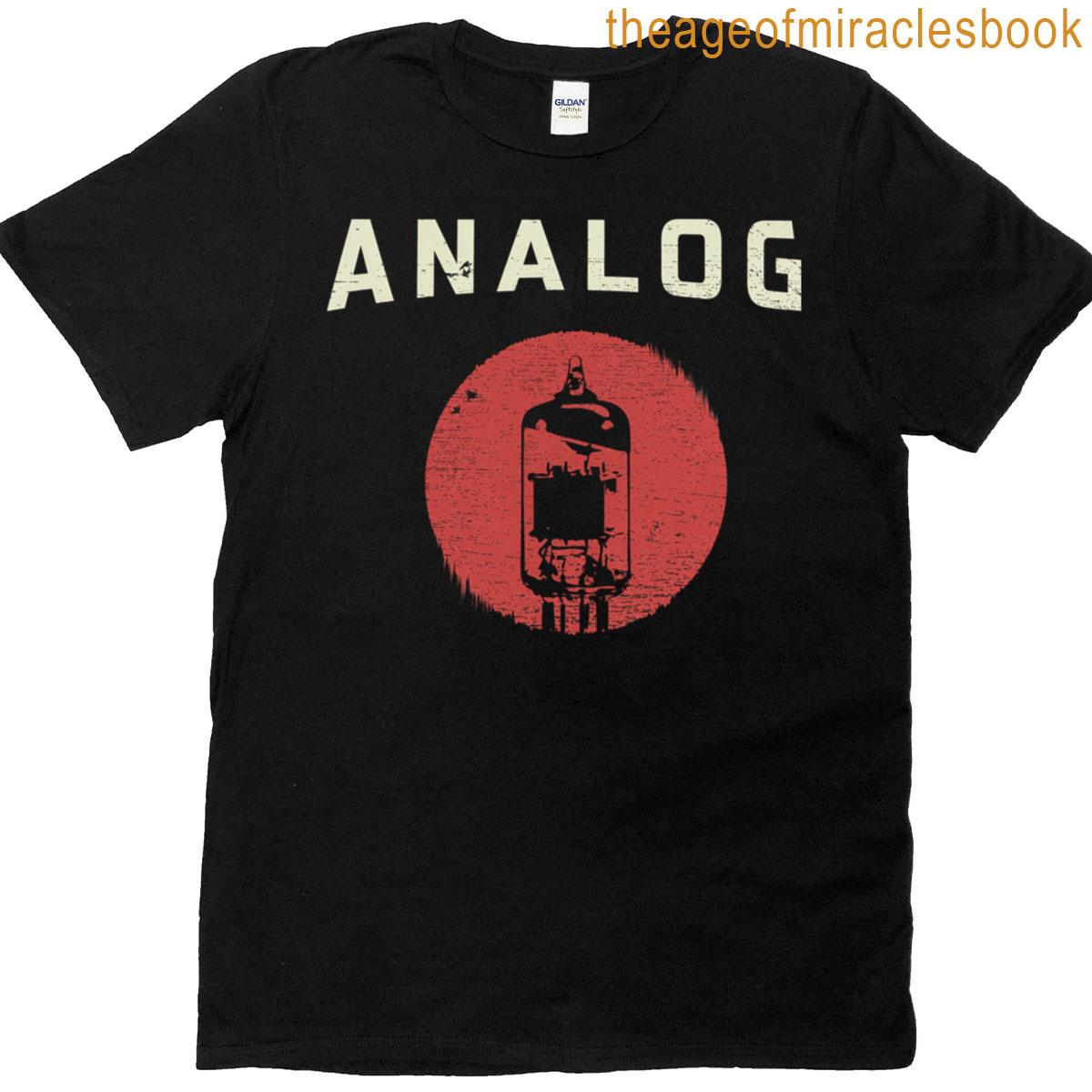 Vacuum Tube Analog Distressed Effect T-shirt