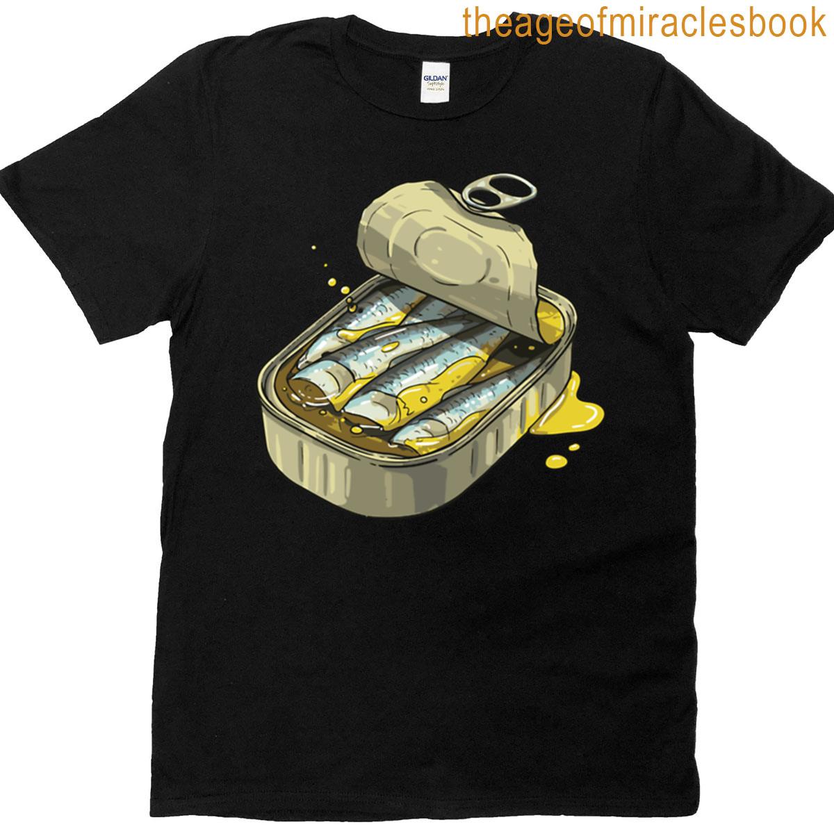 Open Sardine Can Art T-shirt
