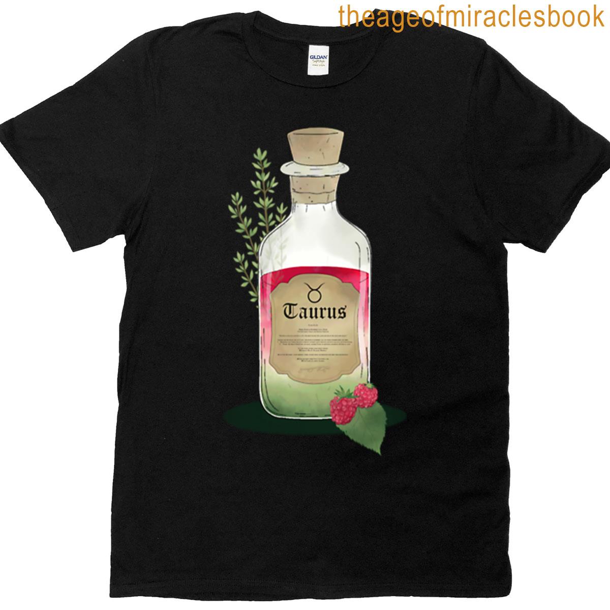 Taurus Herbal Potion Illustration T-shirt
