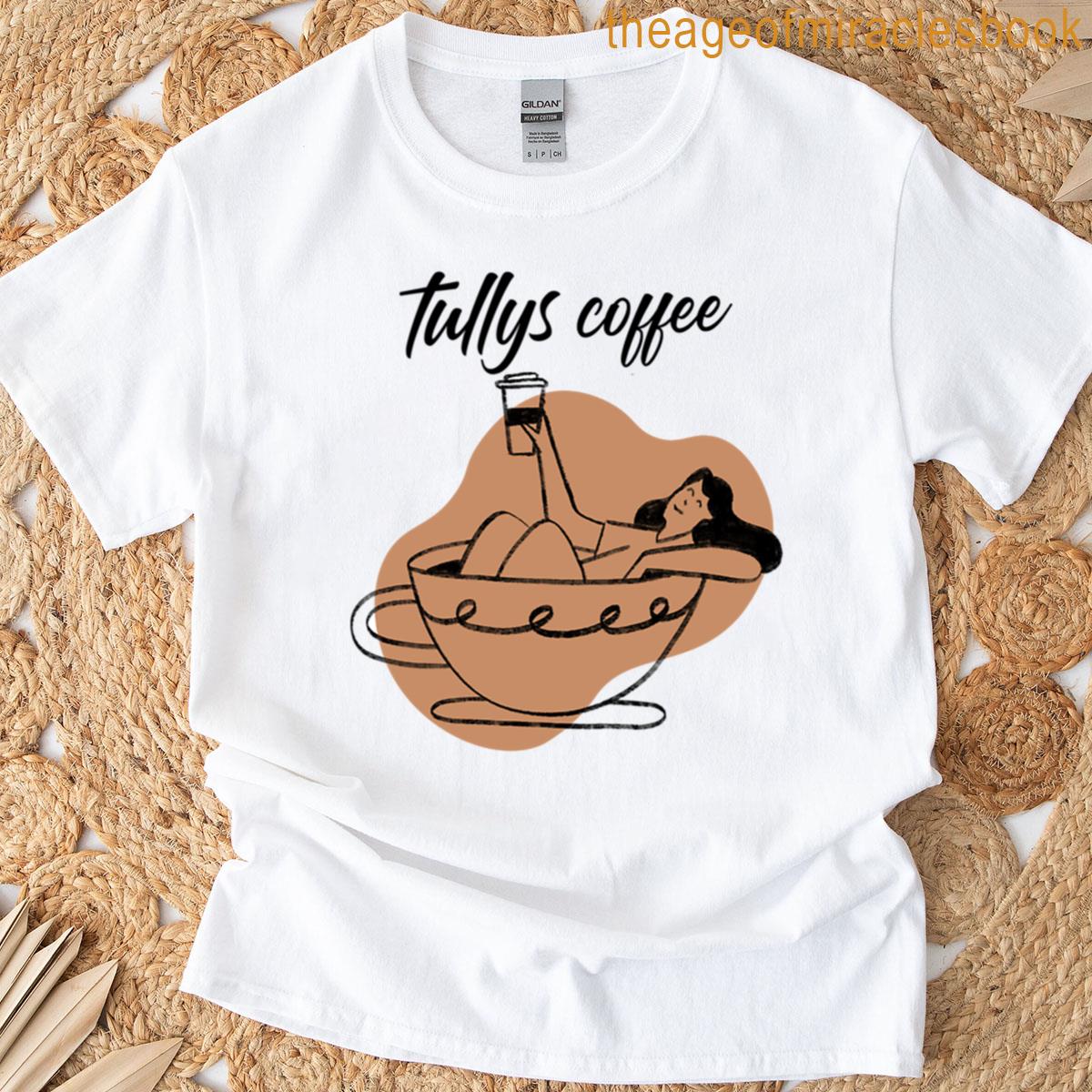 Tullys Coffe Draw Design T-shirt