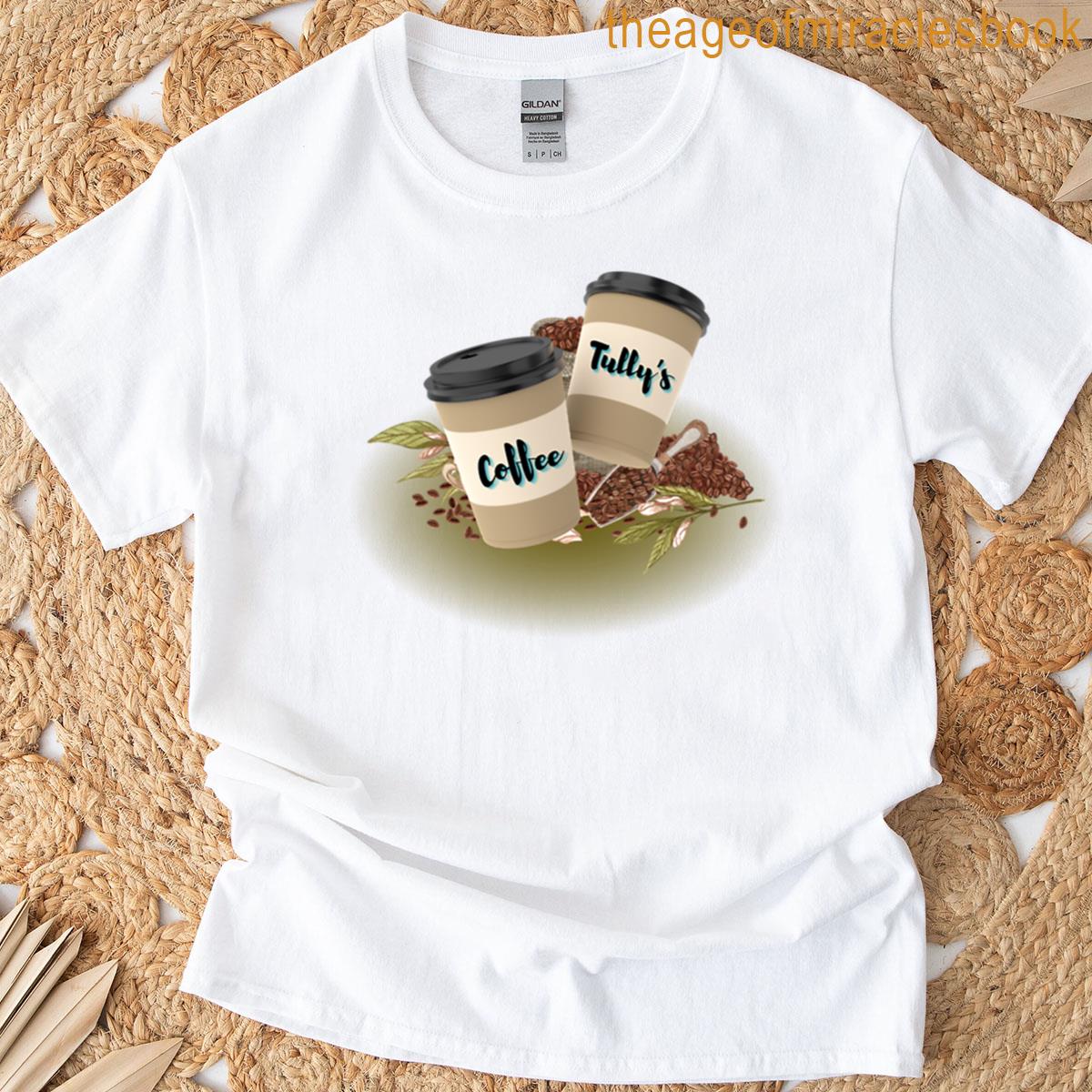 Tullys Coffee Beans Design T-shirt