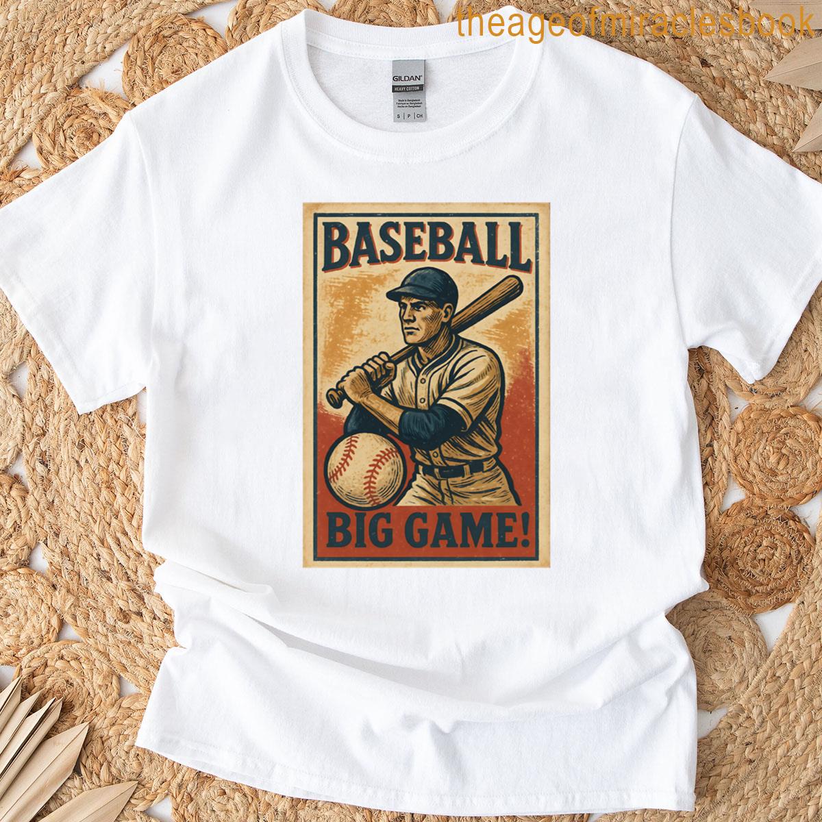 Vintage Baseball Player – Retro Artwork T-shirt