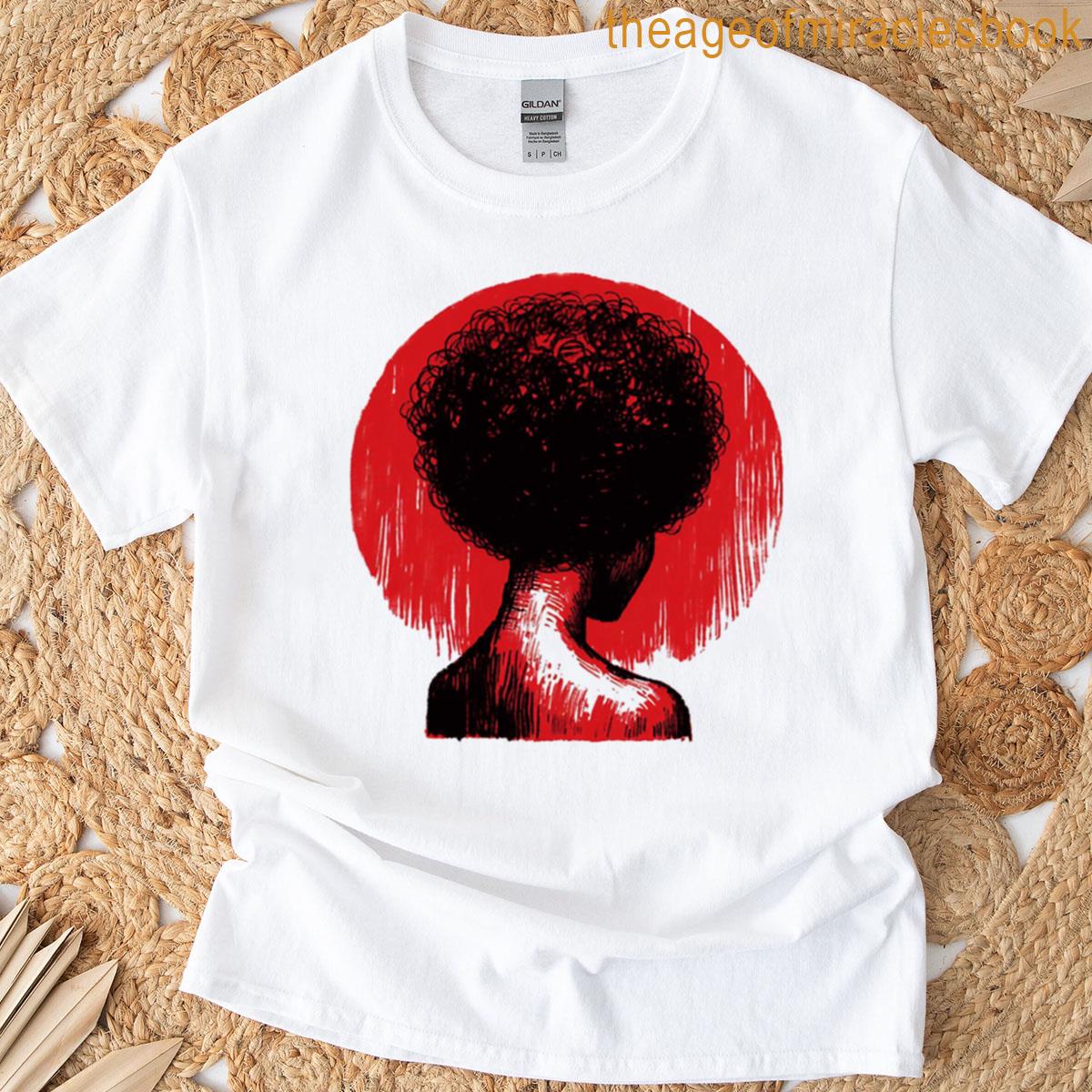 Afro In Red Oversized T-shirt