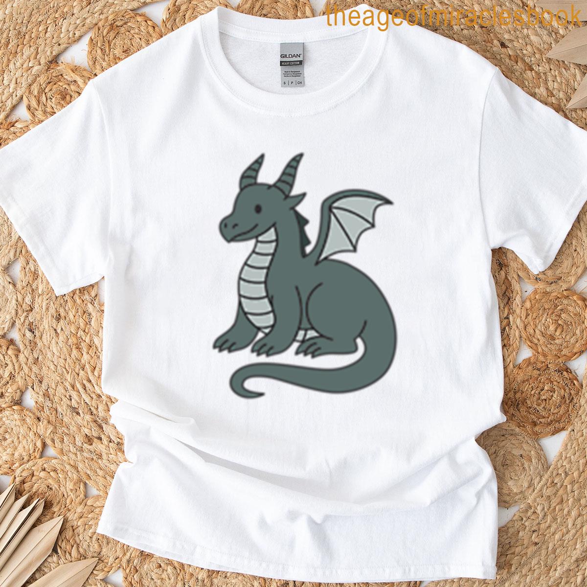 Blue Dragon Illustration T-shirt