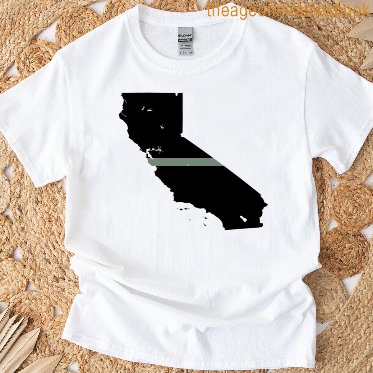 California Thin Silver Line T-shirt