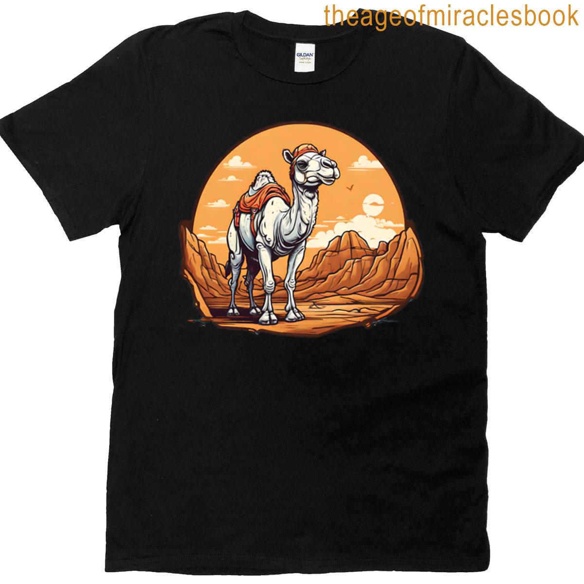 Camel In A Western Oversized T-shirt