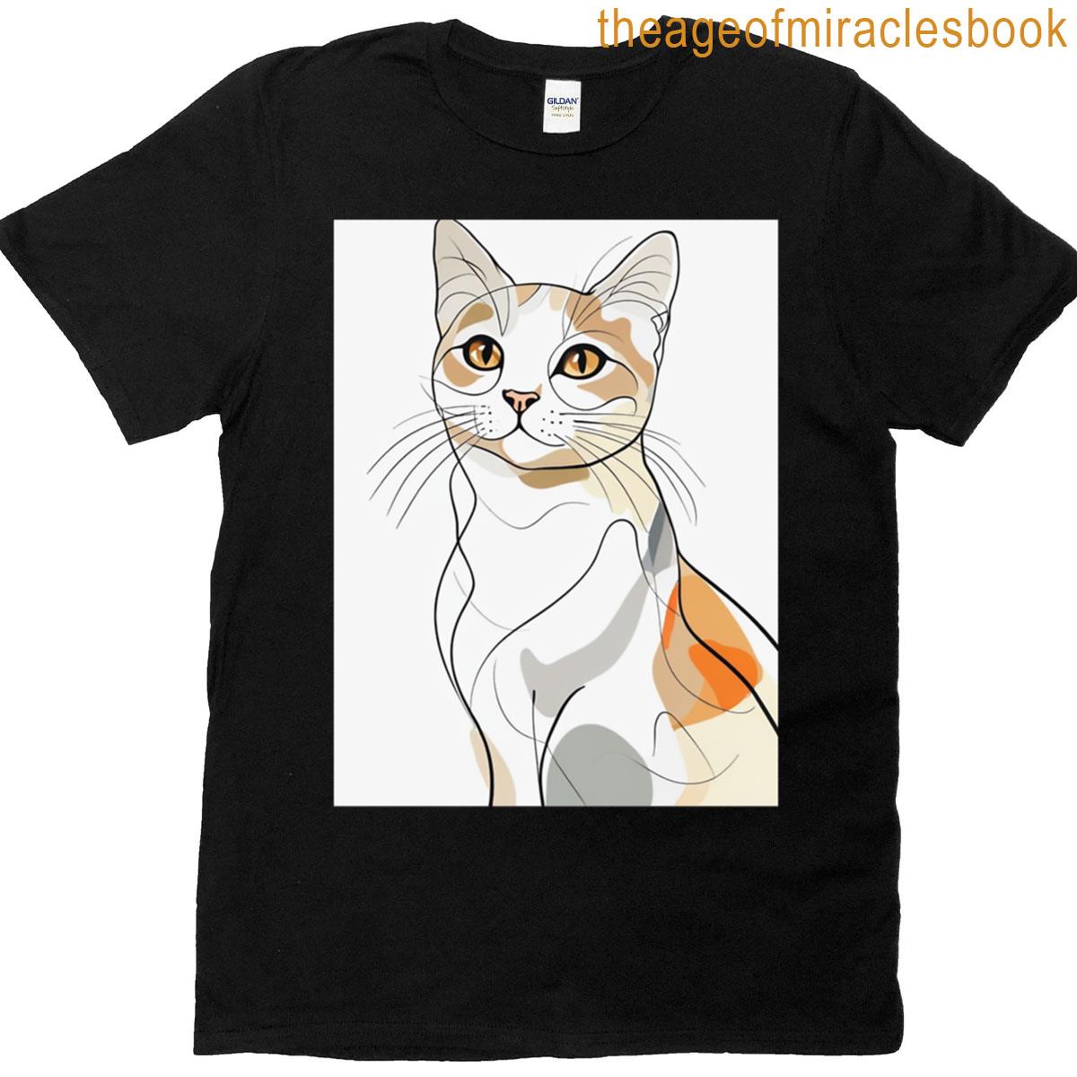 Cat In Calm Colors T-shirt