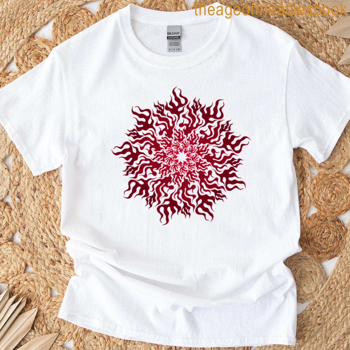 Copia De Fire Mandala In Reddish Tones T-shirt