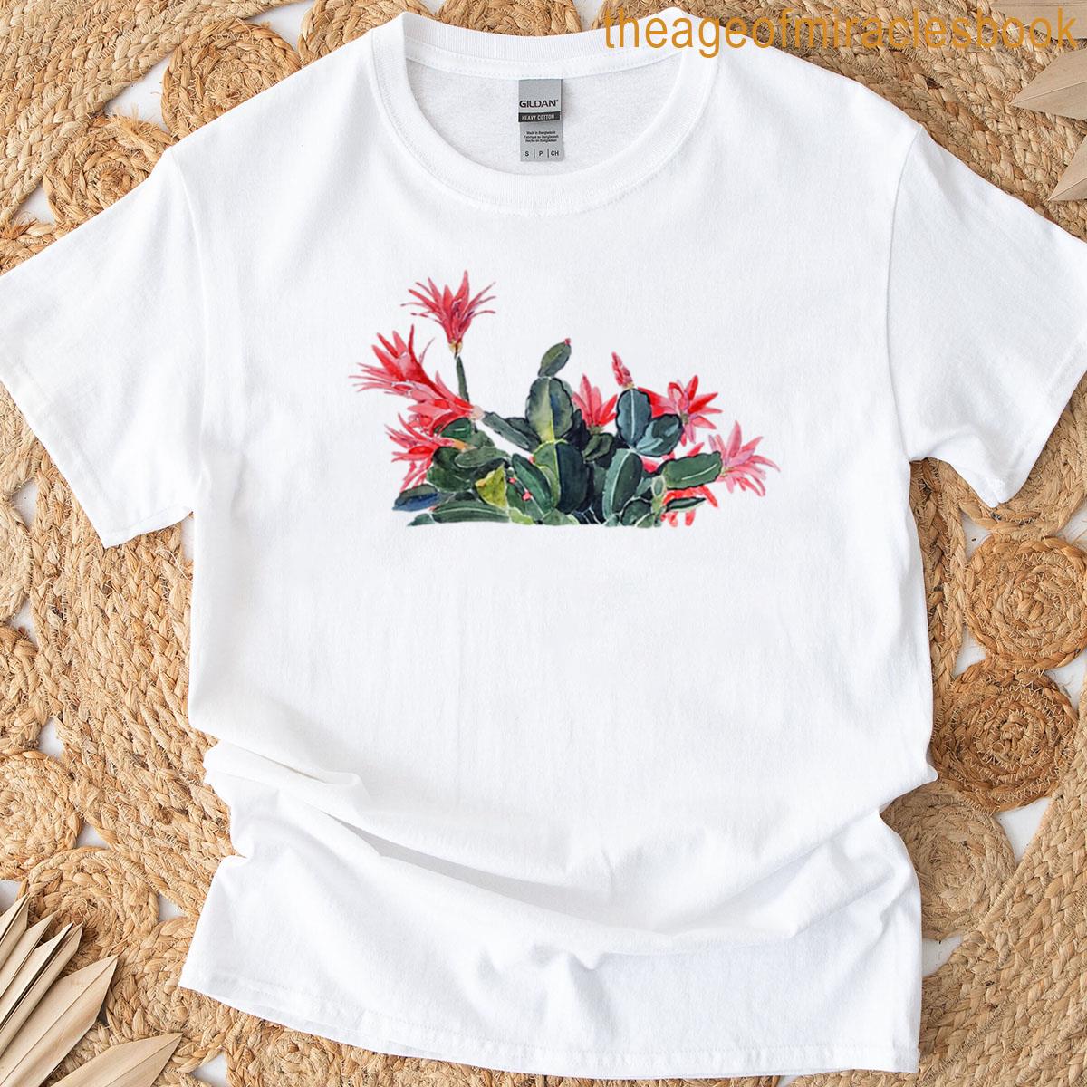 Delicate Desert Blooms – Easter Cactus Premium T-shirt