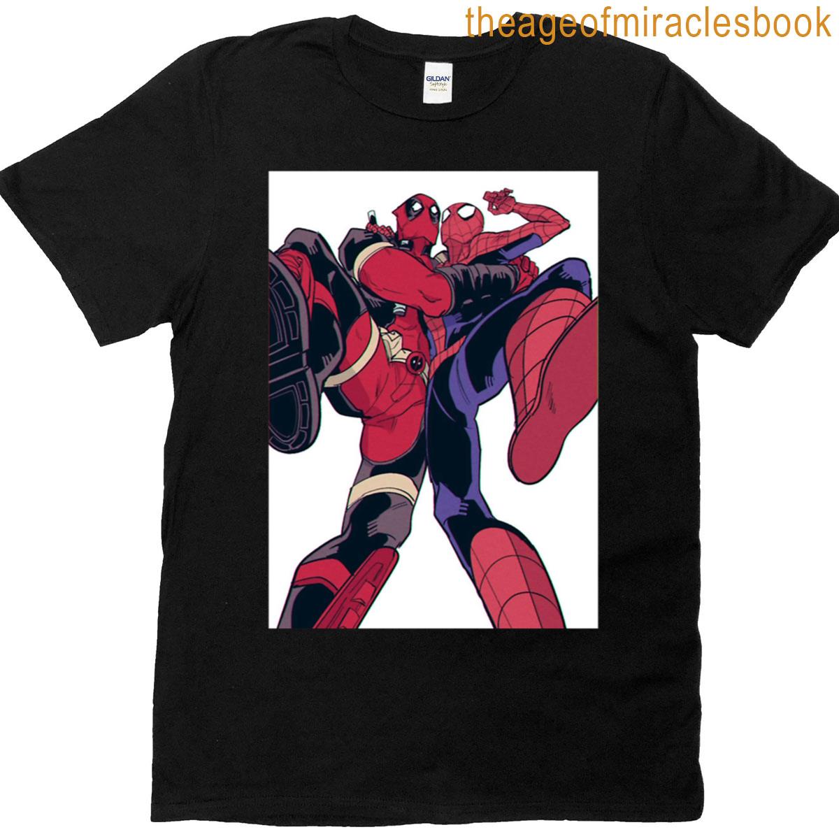 Funny Heros Being Goofy Design T-shirt