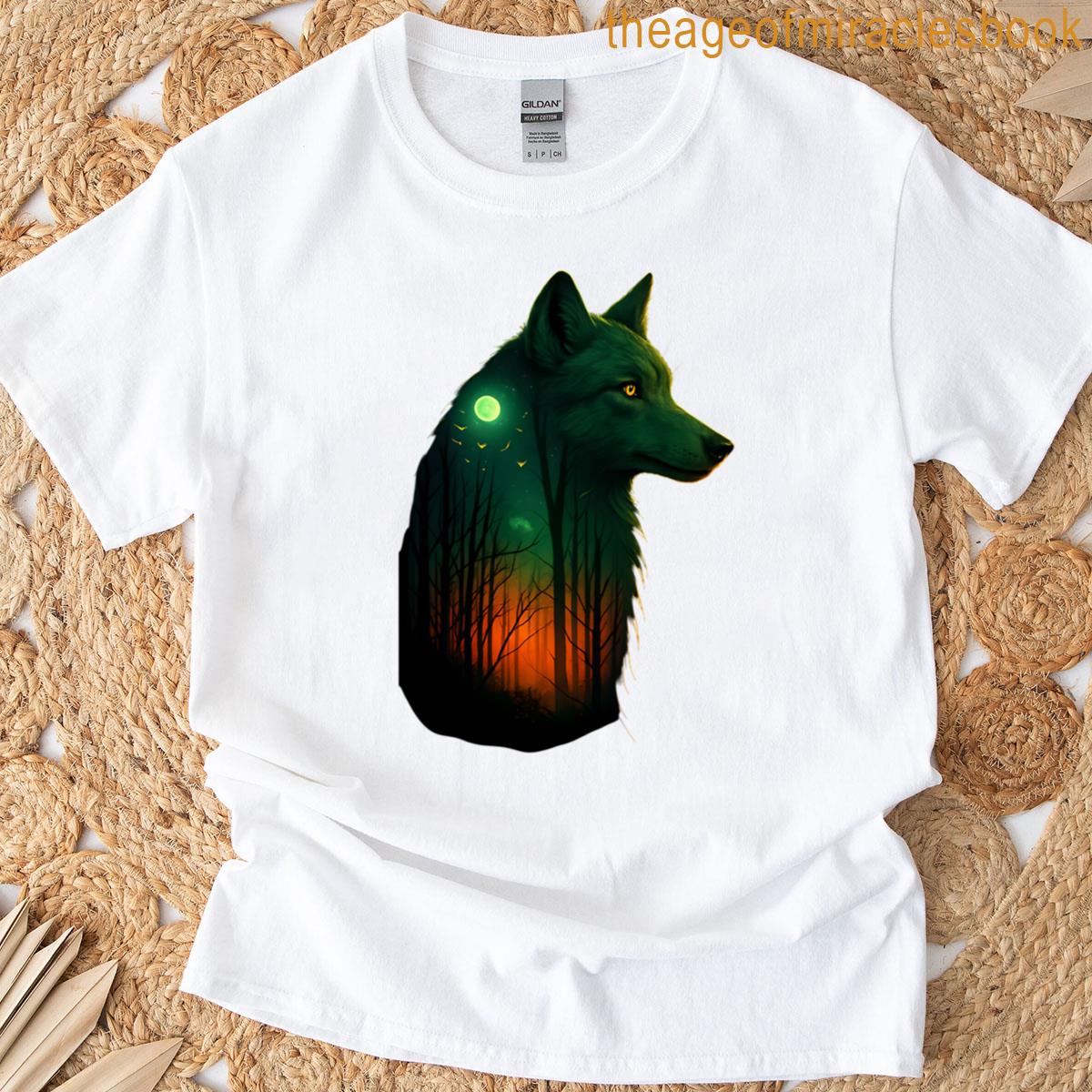 Ghostly Wolf Wolf T-shirt
