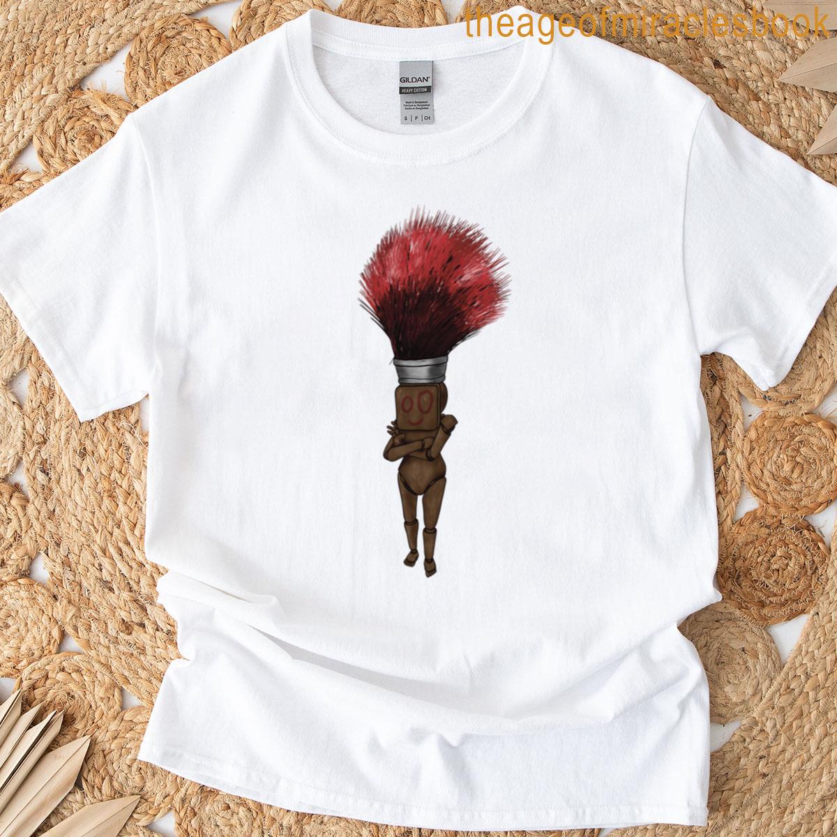 Happy Paintbrush Man Oversized T-shirt